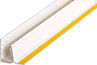 Profil PVC de raccord U-al blanc 15 mm