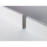 Plinthe de recouvrement MDF revêtue de blanc